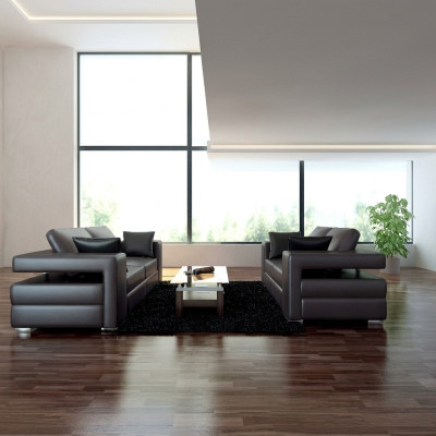 Skórzana sofa Żywy krajobraz 3+2 miejsce do siedzenia Ustawić Design Modern Sofa Couch