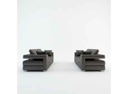 Skórzana sofa Żywy krajobraz 3+2 miejsce do siedzenia Ustawić Design Modern Sofa Couch