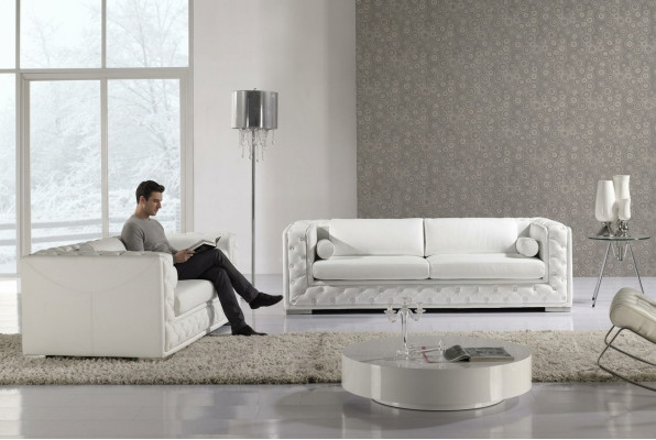 Skórzana sofa kanapa Żywy krajobraz 3+2 miejsce do siedzenia Ustawić design deco nowoczesną sofę