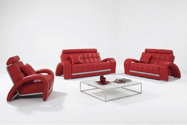 Zestaw sofowy 3+2+1 miejsce do siedzenia Zestaw Design Sofy Podkładka Kanapy Skóra Modern