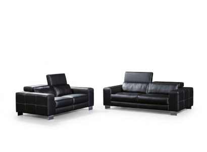 Skórzana sofa kanapa Żywy krajobraz 3+2 miejsce do siedzenia Ustawić nowoczesną sofę w stylu deco
