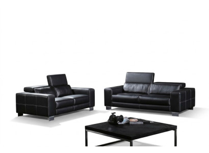 Zestaw skórzana sofa kanapa Żywy krajobraz 3+1+1 miejsce siedzące Ustawić Design Modern