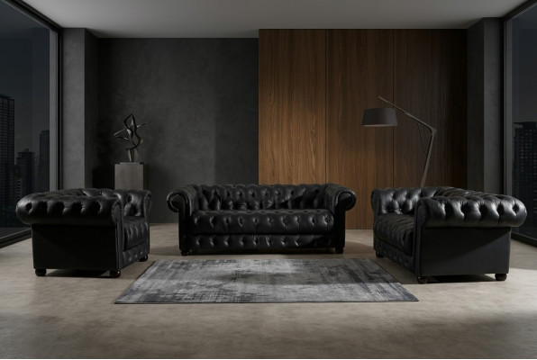 Skórzana poduszka na siedzisko sofy Ustawić Chesterfield Krzesła designerska sofa kanapa Ustawić