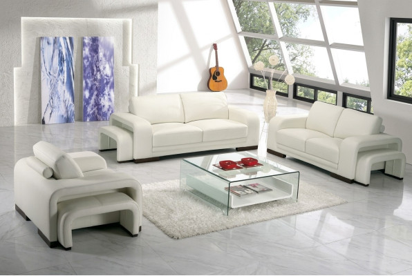 Sofa Trzyosobowa Kanapa Podkładka Designer Sofy 3-osobowe Kanapy Skóra Włókienniczy Materiał