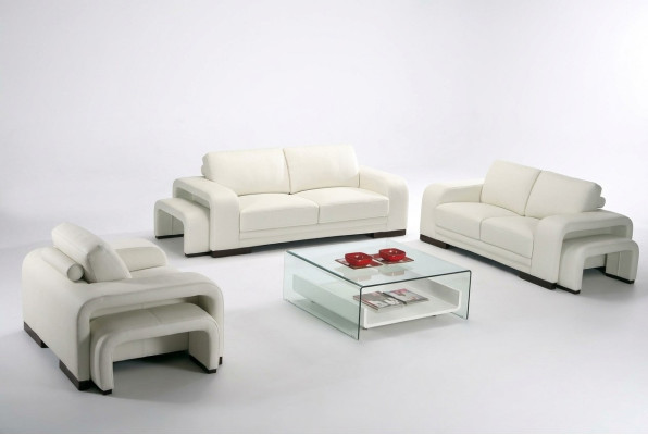 Sofa Trzyosobowa Kanapa Podkładka Designer Sofy 3-osobowe Kanapy Skóra Włókienniczy Materiał