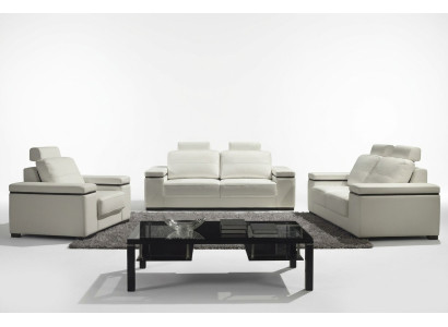 Sofa 3 miejsce do siedzenia Design Sofy Podkładka Nowoczesne Kanapy Skóra Relaks Trzyosobowa