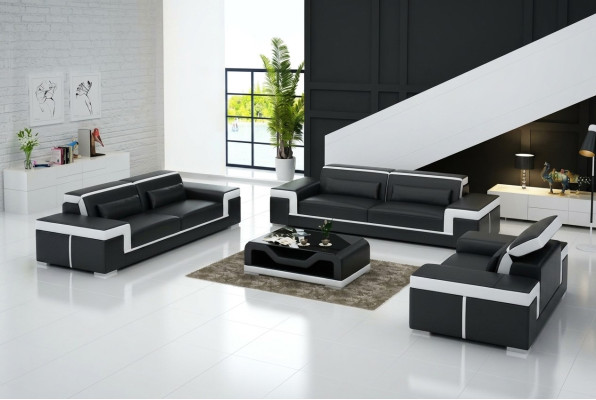 Sofa 2 miejsce do siedzenia Podkładka Designerskie Kanapy Sofy Ustawić NOWOŚĆ Sofa skórzana