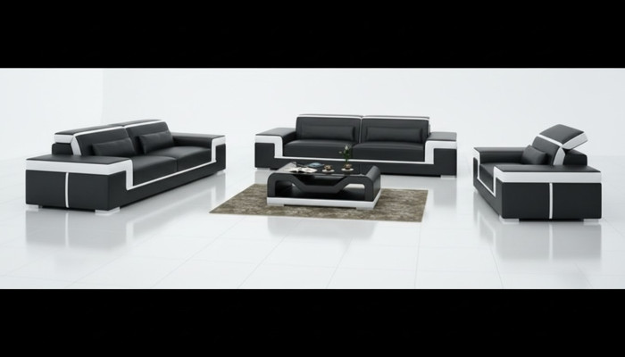 Sofa 2 miejsce do siedzenia Podkładka Designerskie Kanapy Sofy Ustawić NOWOŚĆ Sofa skórzana
