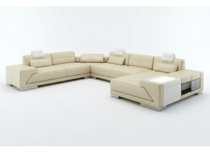 XXL BIG Żywy krajobraz U Form Narożnikowa kanapa Sofa Couch Podkładka Ustawić