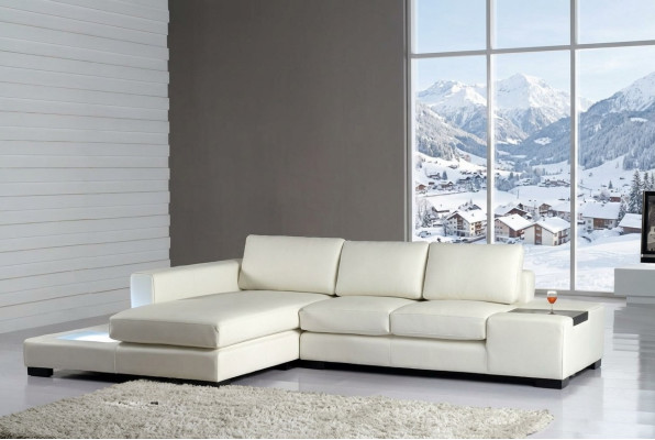 Sofa w kształcie litery L Podkładka Ustawić Design Żywy krajobraz Narożnikowa kanapa Skóra