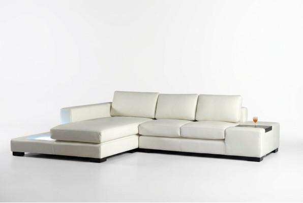 Sofa w kształcie litery L Podkładka Ustawić Design Żywy krajobraz Narożnikowa kanapa Skóra