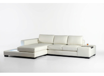 Sofa w kształcie litery L Podkładka Ustawić Design Żywy krajobraz Narożnikowa kanapa Skóra
