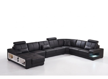 XXL BIG Żywy krajobraz U Form Narożnikowa kanapa Sofa Kanapa Podkładka Deko Ustawić