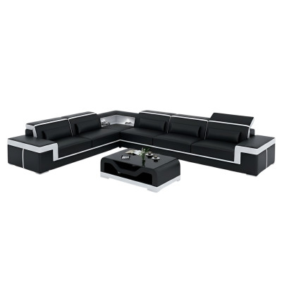 Designerska Sofa Kanapa Narożnikowa kanapa Skóra Włókienniczy Ustawić Żywy krajobraz Podkładka
