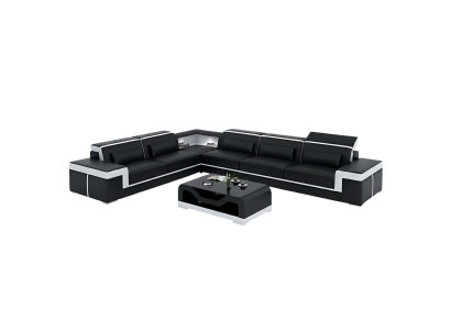Designerska Sofa Kanapa Narożnikowa kanapa Skóra Włókienniczy Ustawić Żywy krajobraz Podkładka