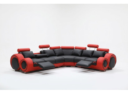 Designerska Sofa Ustaw Żywy krajobraz Couch Narożnikowa kanapa Skóra Włókienniczy Podkładka
