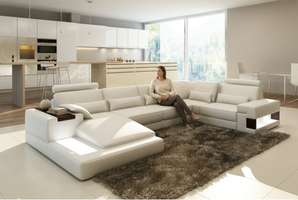 Marki sofa Żywy krajobraz skórzana sofa kanapa Ustawić Living Landscapes