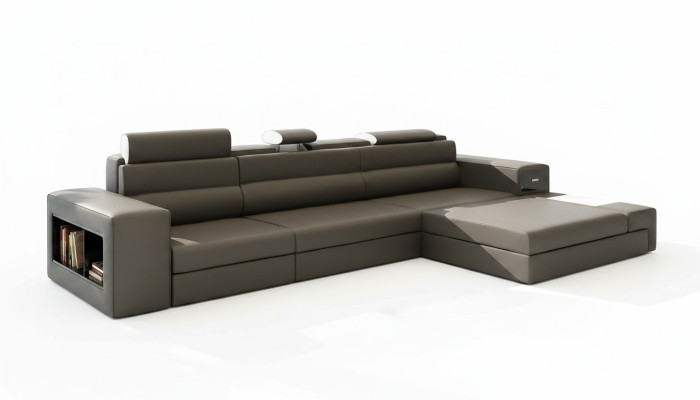 Narożnikowa kanapa skórzana sofa Żywy krajobraz sofa w kształcie litery L kanapa dekoracyjna Podkładka Siedziba Narożnik
