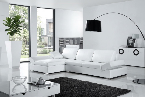 Narożnikowa kanapa Sofa Deco Couch Podkładka Żywy krajobraz Skóra Narożnik Sofy Ustawić