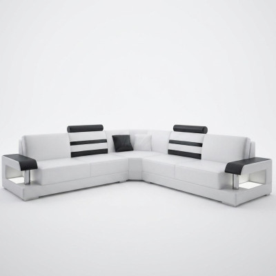 Designerska Sofa Kanapa Narożnikowa kanapa Podkładka Ustaw Żywy krajobraz Skóra Włókienniczy