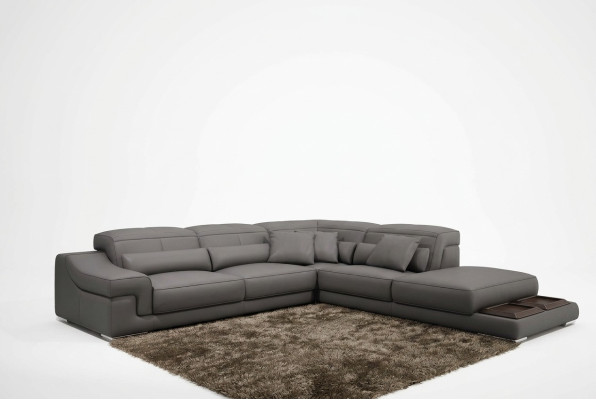 Narożnikowa kanapa Designerska sofa w kształcie litery L Narożnikowa kanapa kanapa Skóra Podkładka Włókienniczy sofy