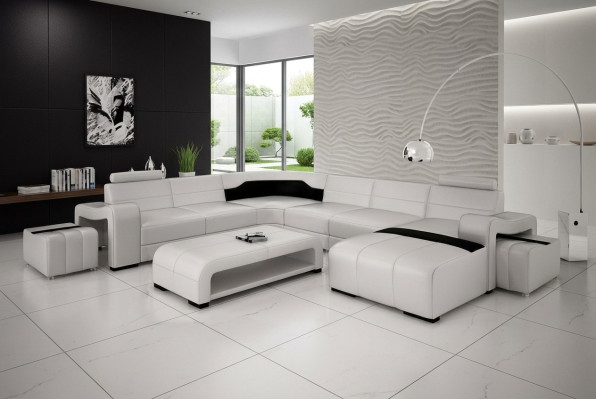 Żywy krajobraz Couch Podkładka Siedziba Ustawić Narożnikowa kanapa Big Couches + 2 Stołek