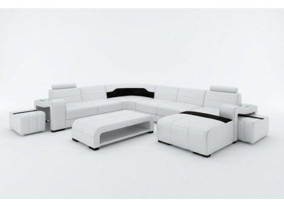 Żywy krajobraz Couch Podkładka Siedziba Ustawić Narożnikowa kanapa Big Couches + 2 Stołek