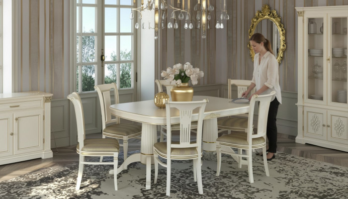 Fotel Krzesło Design Drewno Włókienniczy Podkładka jadalnia Materiałowy fotel Krzesła