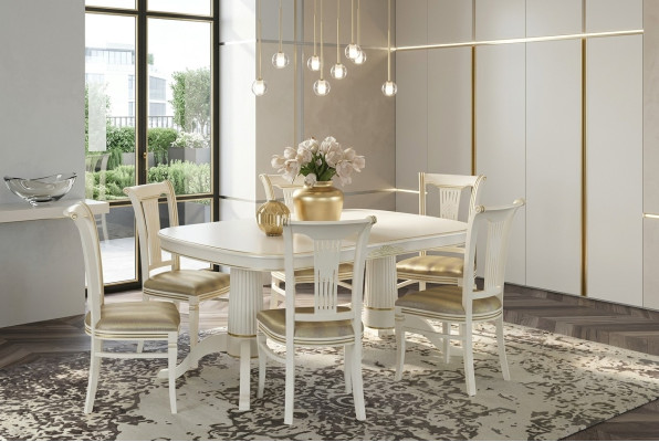Zestaw 4x Krzesło Krzesła jadalnia Ustawić Meble Lehn Design Meble do Siedzenia Grupa Drewno