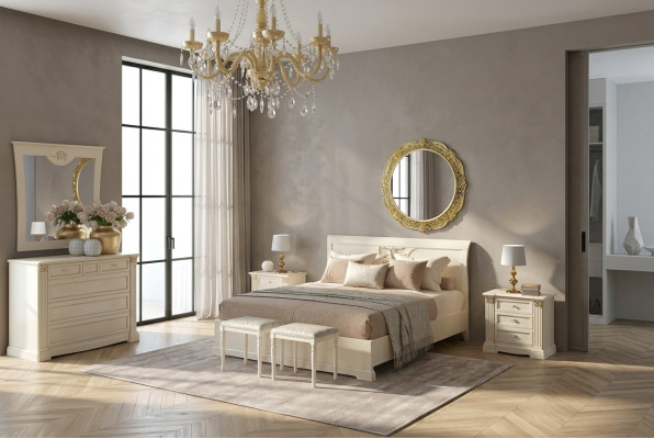Łóżko Design Luksusowe łóżko hotelowe Małżeństwo 180x200cm Pokój sypialny Double