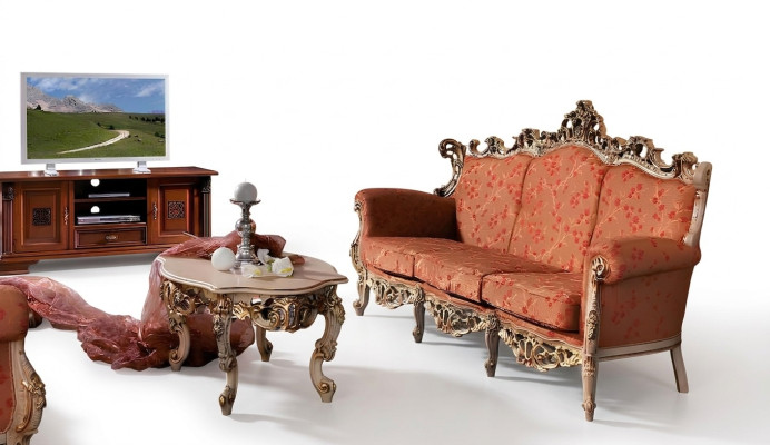 Designerskie 321 miejsce do siedzenia Zestaw sofowy Podkładka Włoskie Meble Sofa Solidne drewno