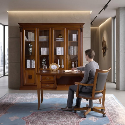 ChefFotel OfficeFotel Office Fotel Krzesło Szef Kuchni Skóra Projektant Barok