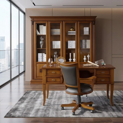 ChefFotel OfficeFotel Office Fotel Krzesło Szef Kuchni Skóra Projektant Barok