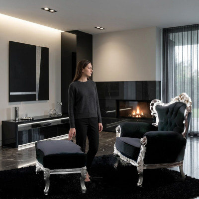 Elegancka Sofa Fotel Podkładka TVFotel Baroque Rokoko Luksus