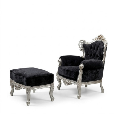 Elegancka Sofa Fotel Podkładka TVFotel Baroque Rokoko Luksus