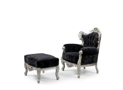 Elegancka Sofa Fotel Podkładka TVFotel Baroque Rokoko Luksus