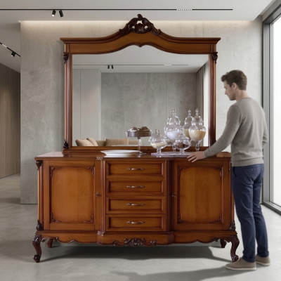 Kredens Kredens Komody Kredens Salon Barokowy Kredens xxl design Solidne drewno