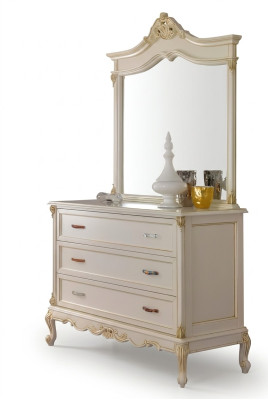 Sypialnia Kredens Szafa Classic Kredens z Lustro Elegant Style Meble