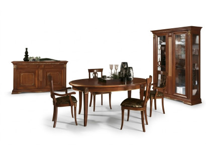 Ess Tabela Ustaw Designer stoły + 4x Krzesło Zestaw Solidne drewno Kompletny zestaw Living