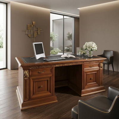 Biurko Biuro Tabela Classic Designerskie Biuro stoły Barokowe Rokoko Solidne drewno