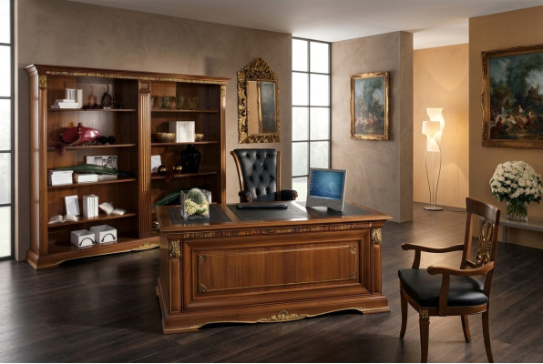 Biuro Regał xxl Szafka na dokument Noble Luxury Meble Style Antyk Szafa Solidne drewno
