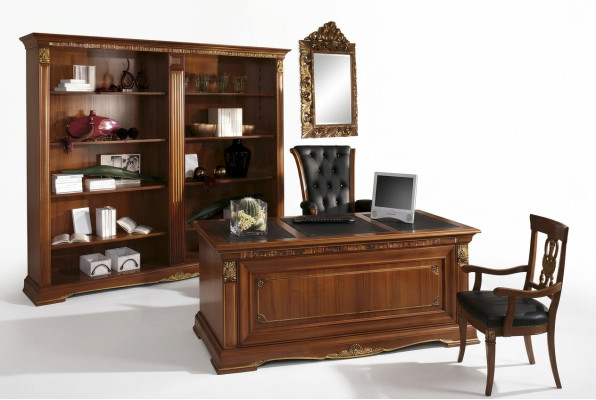 Biuro Regał xxl Szafka na dokument Noble Luxury Meble Style Antyk Szafa Solidne drewno