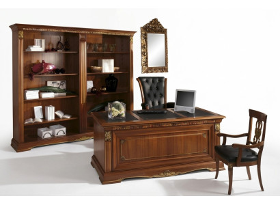 Biuro Regał xxl Szafka na dokument Noble Luxury Meble Style Antyk Szafa Solidne drewno