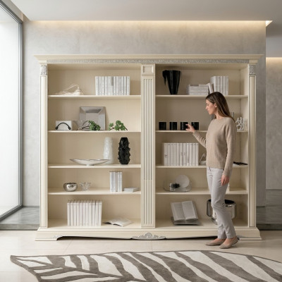 Biuro Regał Szafka na dokument Luxury Meble Style Antyk Szafa Baroque Solidne drewno