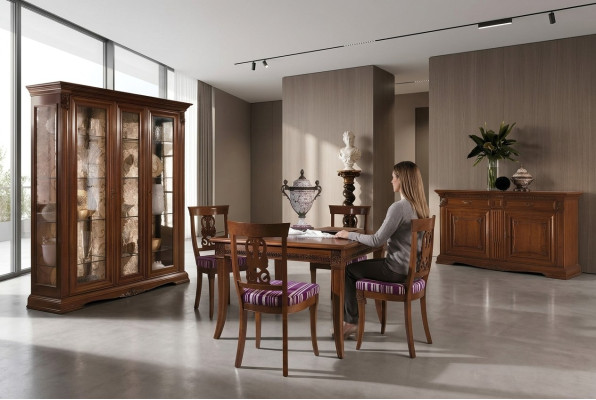 Stół obiadowy stoły do ​​jadalni stoły Tabela Design Classic Drewno Barokowe Rokoko Meble nowe
