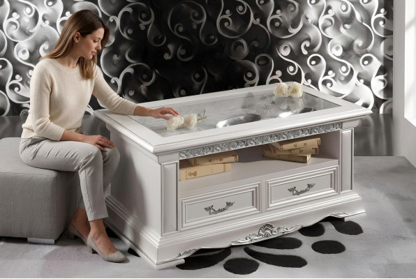 Antyk Design Klasyczny stolik kawowy Stolik Sofa Salon Tabela stoły