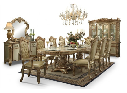 Golden Chesterfield Krzesło Designerskie meble do jadalni Luksusowa jednoosobowa kanapa