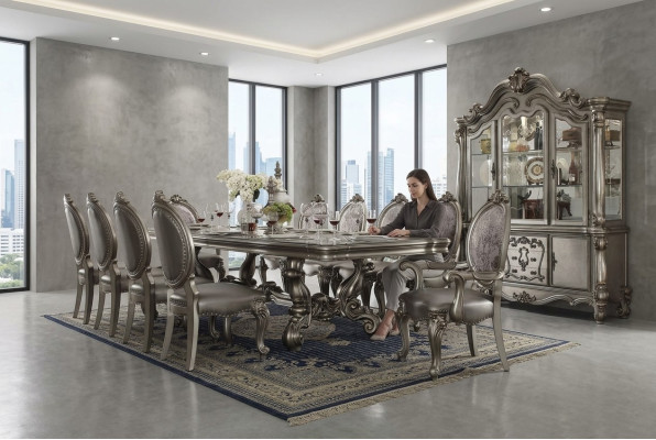 Stół obiadowy stoły do ​​jadalni Stoły Tabela Office Design Classic Deco Drewno Baroque