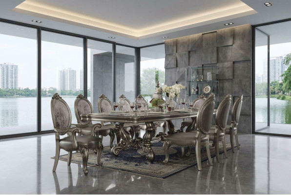 Stół obiadowy stoły do ​​jadalni Stoły Tabela Office Design Classic Deco Drewno Baroque