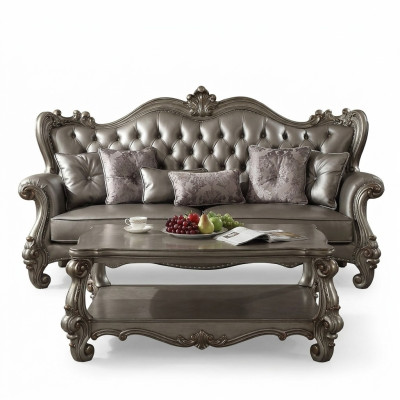 Sofa Chesterfield 3 miejsce do siedzenia Sofa Podkładka Skóra Sofy Salon Trzyosobowa